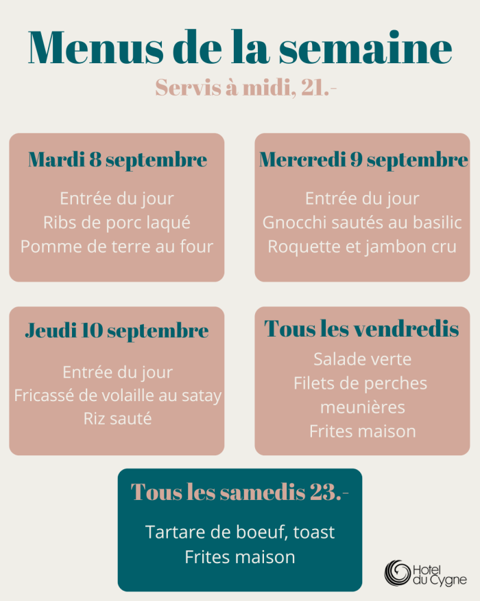 Menu de la semaine (18)