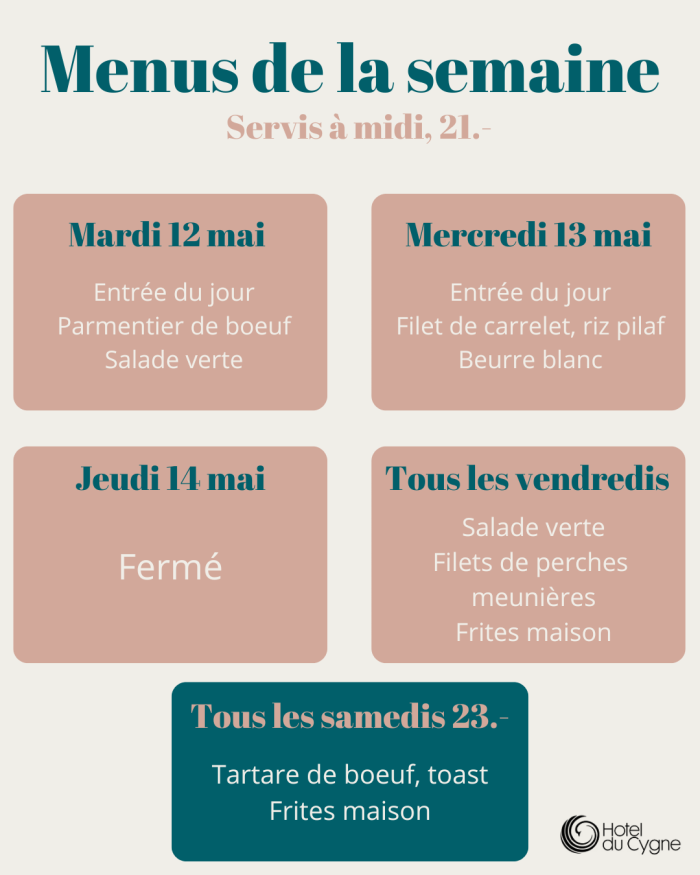 Menu de la semaine (6)