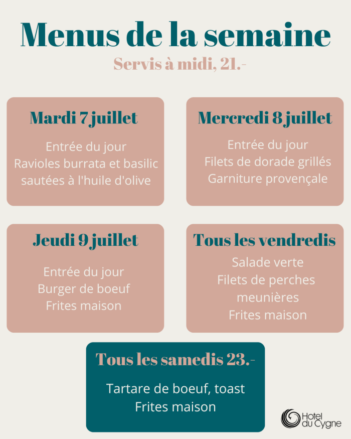 Menu de la semaine (9)